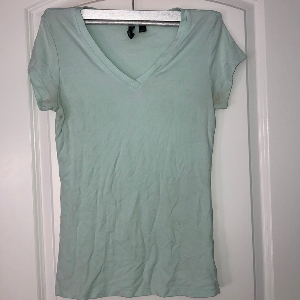 Mint green top